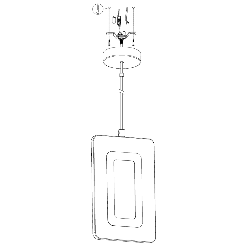 Eglo 98678 - LED-Pendelleuchte an Drahtseil ENALURI LED/5,4W/230V