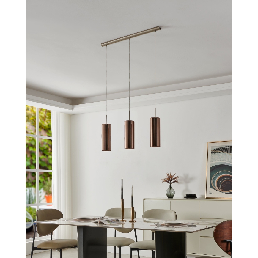 Eglo 98699 - Pendelleuchte an Kabel SELVINO 3xE27/15W/230V