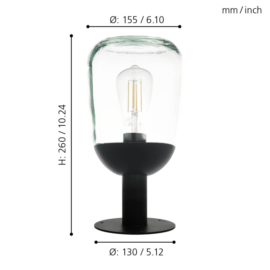Eglo - Lampada da esterno 1xE27/60W/230V IP44