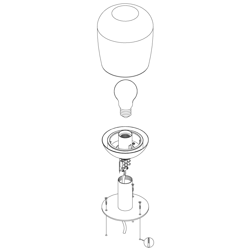 Eglo - Lampada da esterno 1xE27/60W/230V IP44