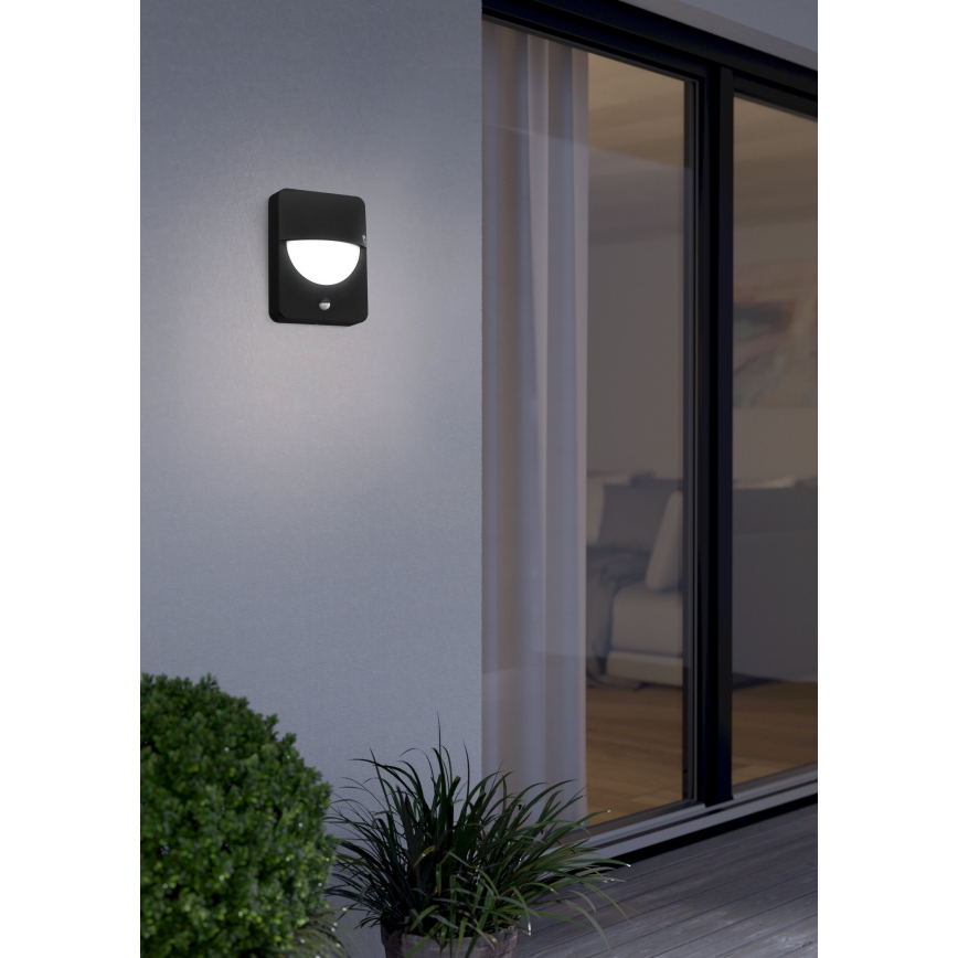 Eglo - Applique d'extérieur avec détecteur 1xE27/28W/230V IP44