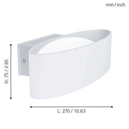Eglo - Applique murale LED d'extérieur LED/10W/230V IP44