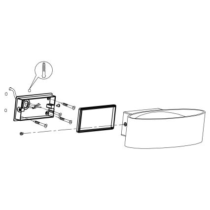 Eglo - Applique murale LED d'extérieur LED/10W/230V IP44