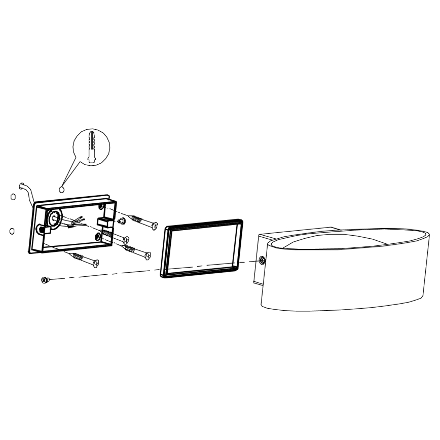 Eglo - Applique murale LED d'extérieur LED/10W/230V IP44