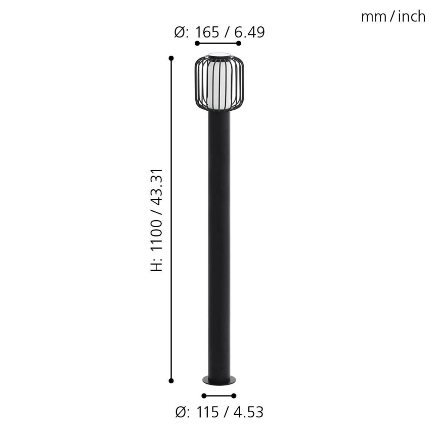 Eglo - Lampada da esterno 1xE27/28W/230V IP44