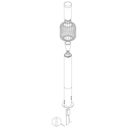 Eglo - Lampada da esterno 1xE27/28W/230V IP44