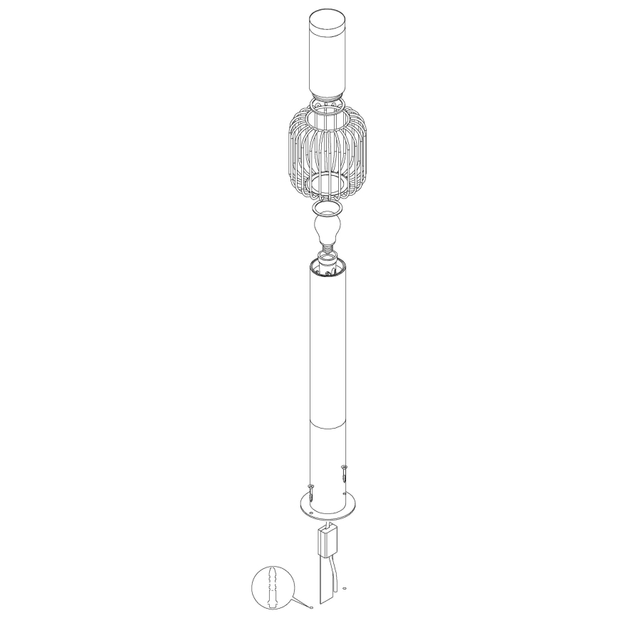 Eglo - Lampada da esterno 1xE27/28W/230V IP44