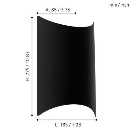 Eglo - Applique murale LED d'extérieur LED/10W/230V IP44