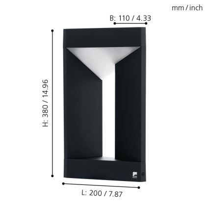 Eglo - Applique murale LED d'extérieur LED/10W/230V IP54