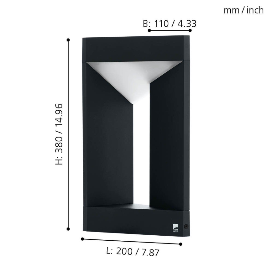 Eglo - Applique murale LED d'extérieur LED/10W/230V IP54