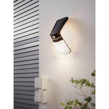 Eglo - Lampada solare con sensore LED/2W/3,7V IP44