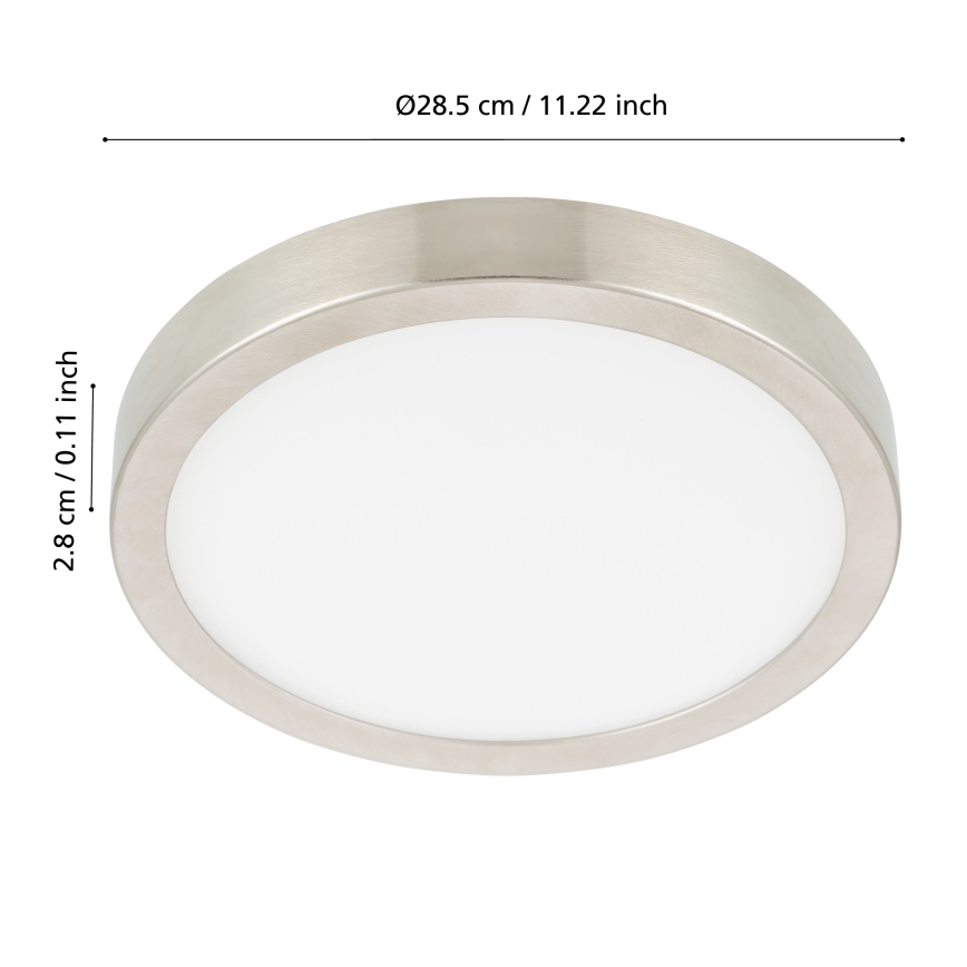 Eglo - Plafoniera da soffitto per bagno a LED dimmerabile LED/19,5W/230V 2700-6500K IP44 ZigBee Ø 28,5 cm