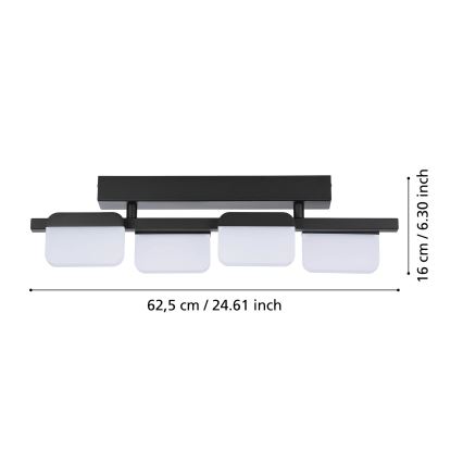 Eglo 98874 - Plafoniera dimmerabile a LED ERVIDEL 4xLED/4,5W/230V