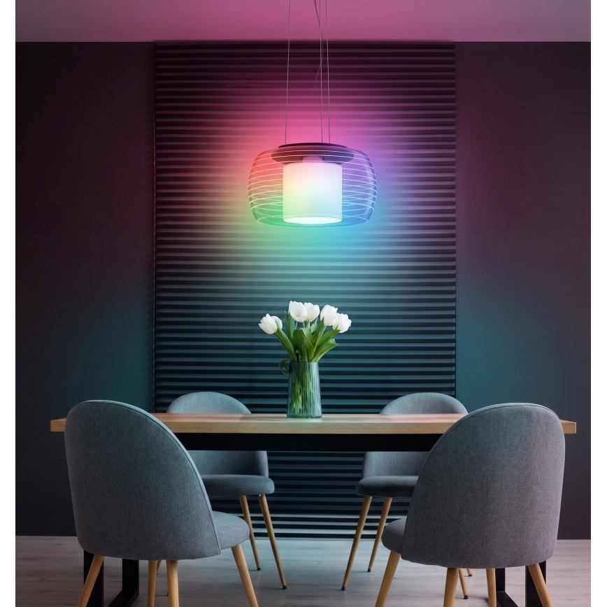 Eglo - LED RGB dimmbare Hängeleuchte an Seil BRIAGLIA-C LED/24,8W/230V