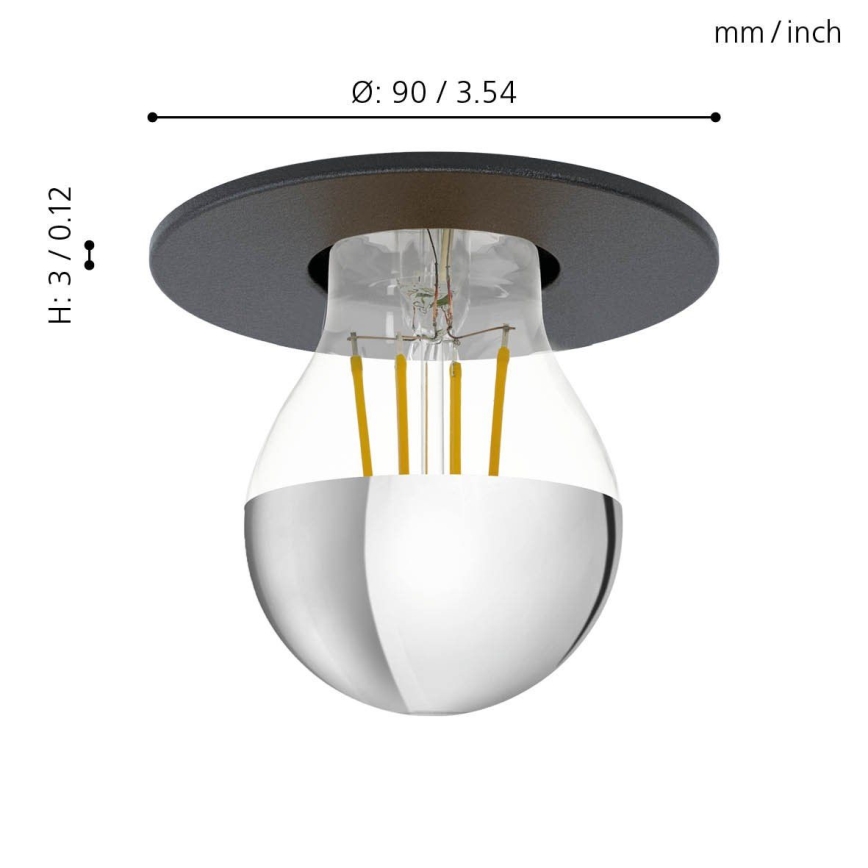 Eglo - Lampada da incasso 1xE27/40W/230V