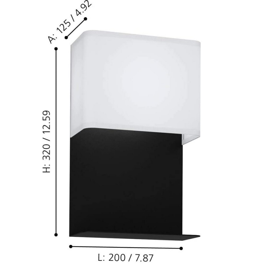 Eglo 99069 - LED-Wandleuchte mit Ablage GALDAKAO LED/5,4W/230V