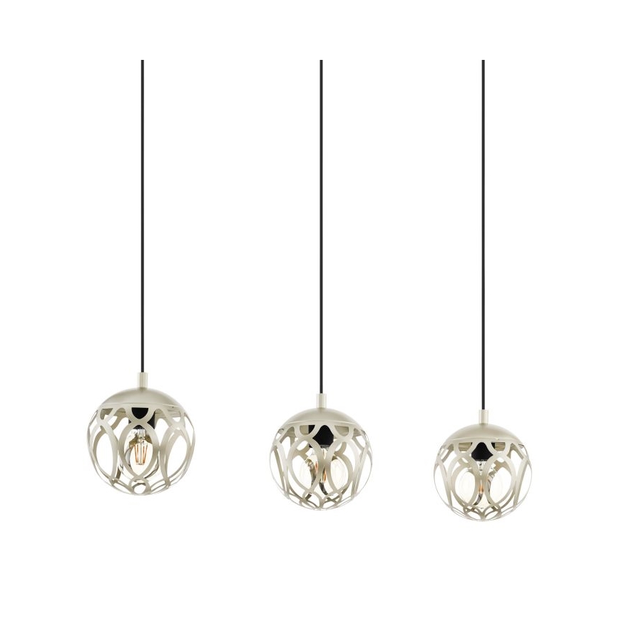 Eglo - Lampadario a sospensione con filo 3xE27/60W/230V