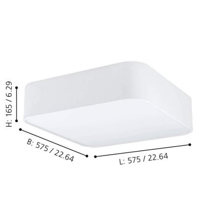 Eglo - Plafoniera 5xE27/25W/230V