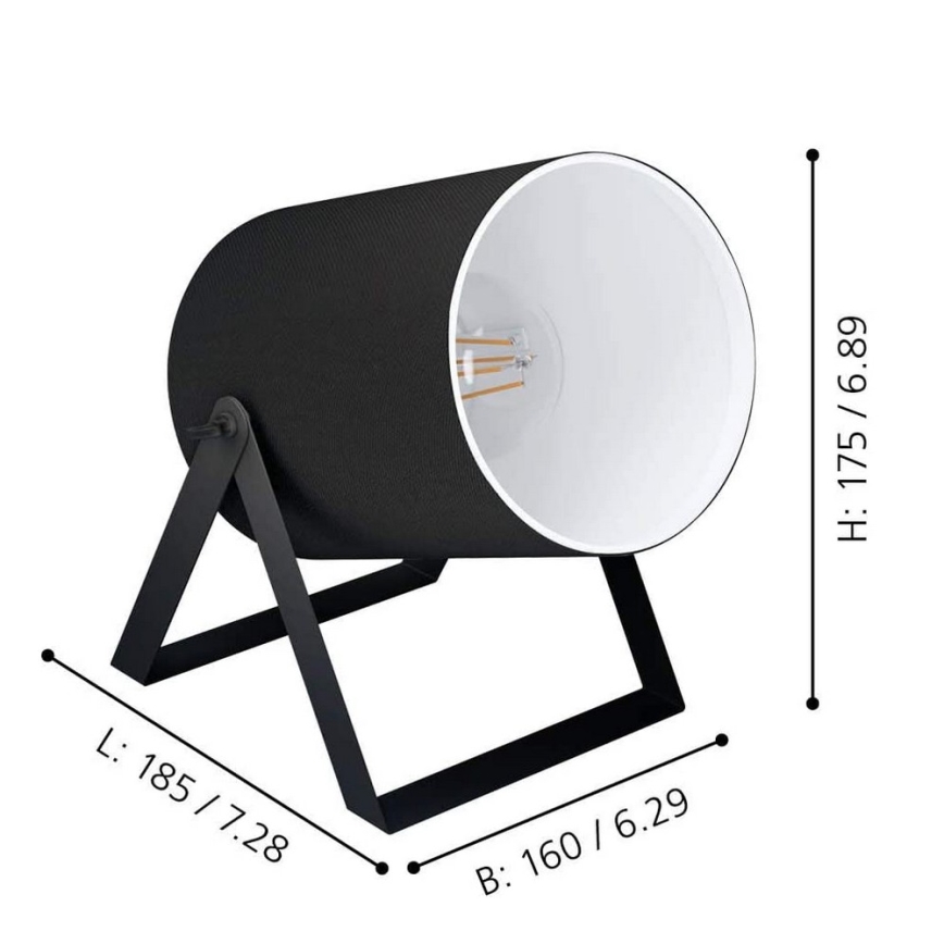 Eglo - Lampe de table 1xE27/25W/230V