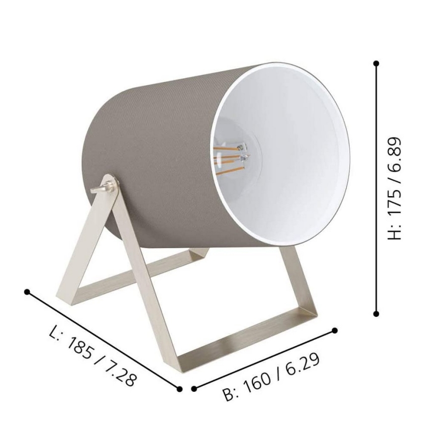 Eglo - Lampe de table 1xE27/25W/230V