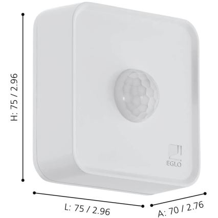 Eglo - Bewegungs- und Dämmerungssensor für den Außenbereich IP44 ZigBee