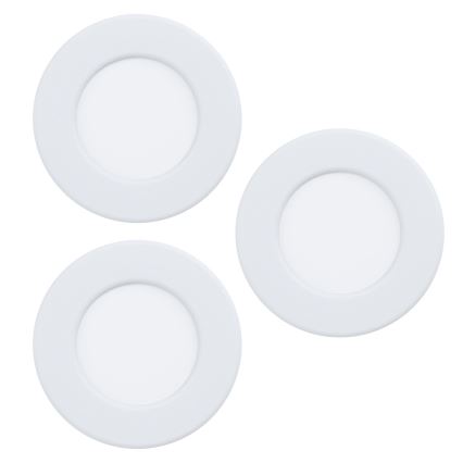Eglo - Lot de 3 luminaires LED encastrés FUEVA 5 1xLED/2,7W/230V Ø 8,6 cm