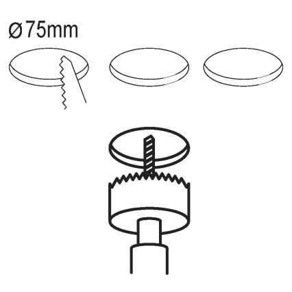 Eglo - Set da 3 faretti da incasso FUEVA 5 LED/2,7W/230V Ø 8,6 cm