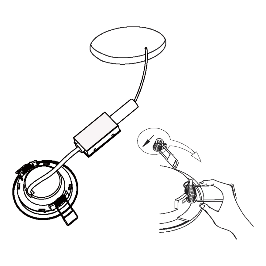 Eglo - Set da 3 faretti da incasso FUEVA 5 LED/2,7W/230V Ø 8,6 cm