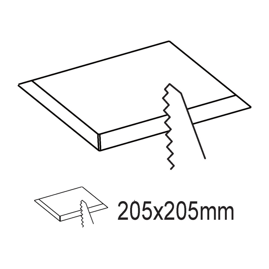 Eglo - LED Plafonnier encastré LED/16,5W/230V 21,6x21,6 cm
