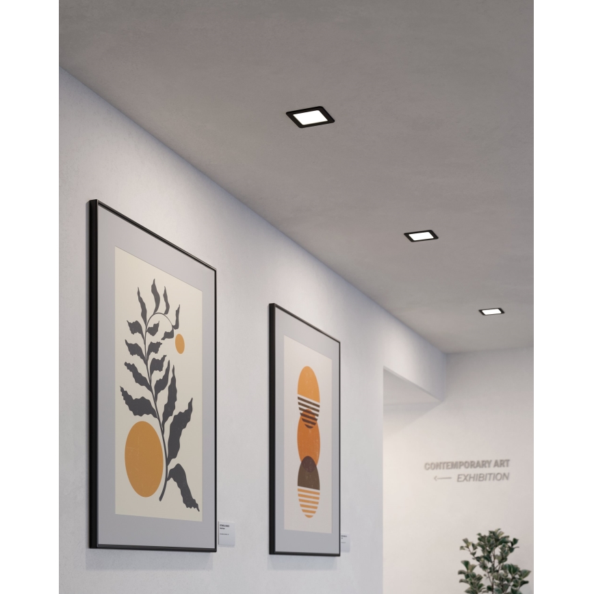 Eglo - Plafonnier encastré à LED 5,5W/230V 11,7x11,7 cm