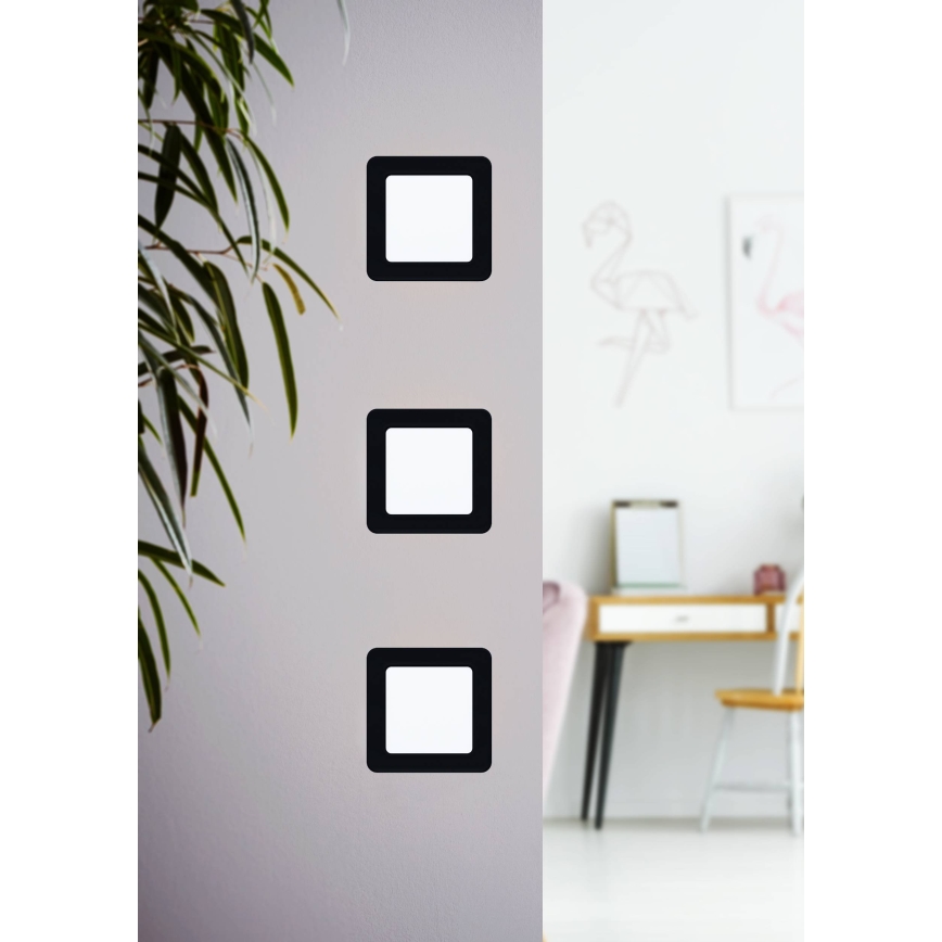 Eglo - Plafonnier encastré à LED 5,5W/230V 11,7x11,7 cm