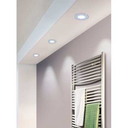 Eglo - Lampada da incasso per bagno a LED/2,7W/230V IP44 diam. 8,6 cm