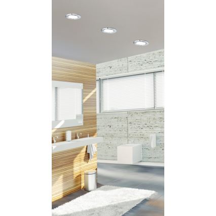 Eglo - Lampada da incasso per bagno a LED/2,7W/230V IP44 diam. 8,6 cm