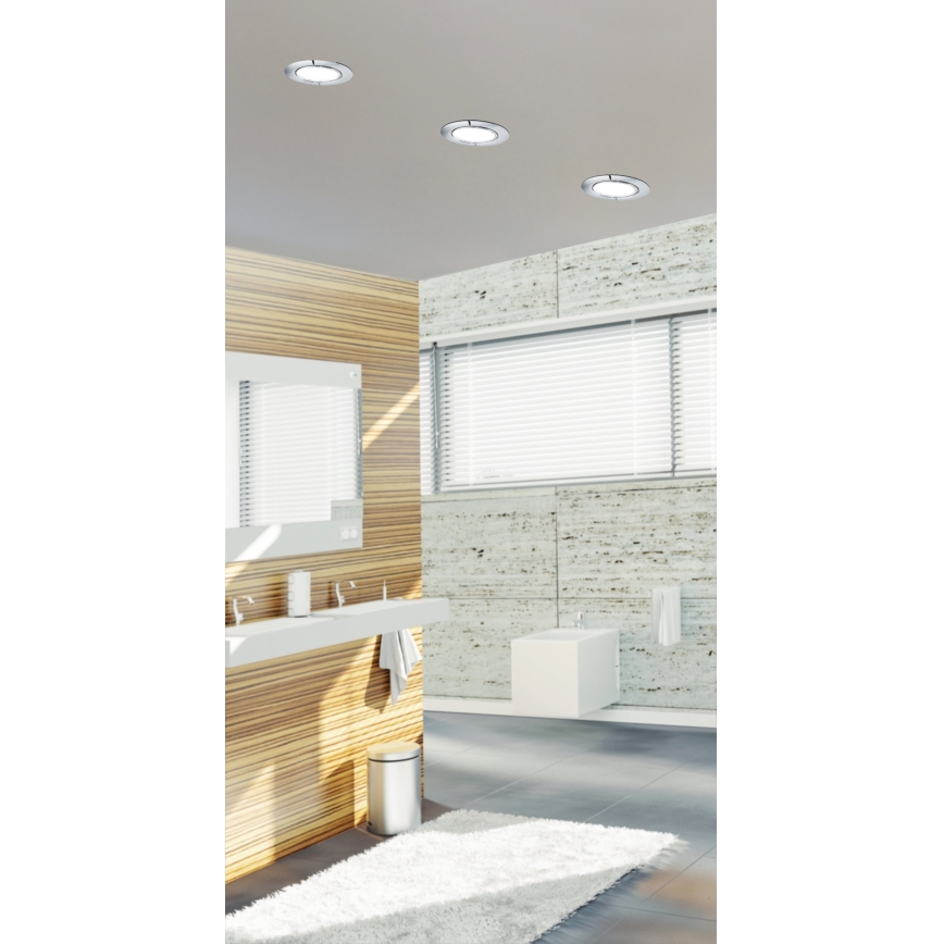 Eglo - Lampada da incasso per bagno a LED/2,7W/230V IP44 diam. 8,6 cm