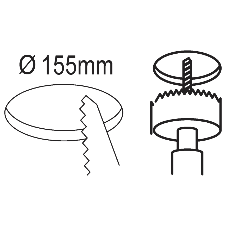 Eglo - Lampada da incasso per bagno a LED/10,5W/230V IP44 diam. 16,6 cm