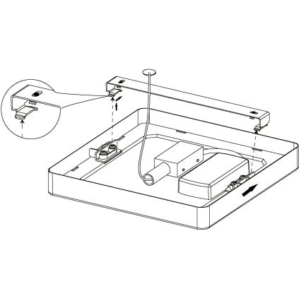 Eglo - LED Plafonnier LED/10,5W/230V 16x16 cm