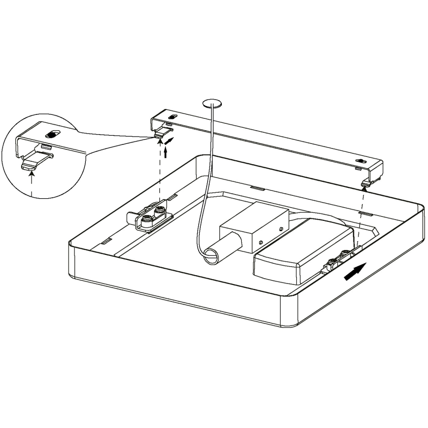 Eglo - LED Plafonnier LED/10,5W/230V 16x16 cm