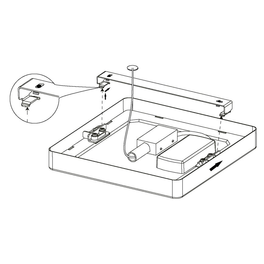 Eglo - Plafoniera LED/16,5W/230V 21x21 cm