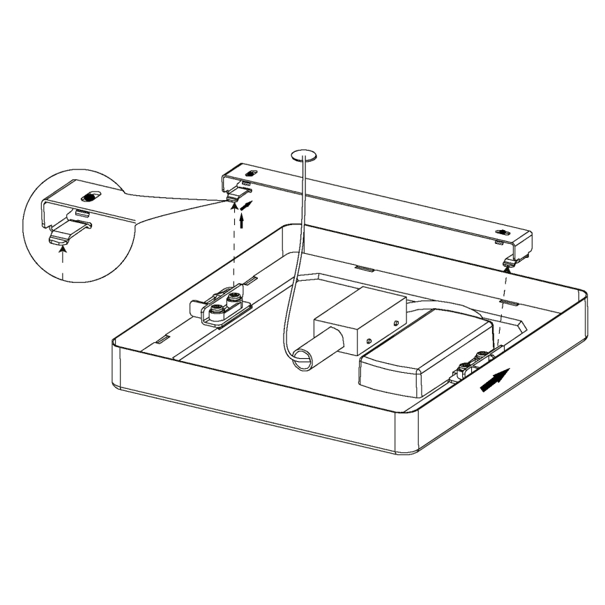 Eglo - Plafoniera LED/10,5 W/230 V 16x16 cm