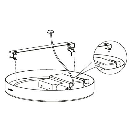 Eglo - Plafoniera LED dimmerabile LED/16,5W/230V