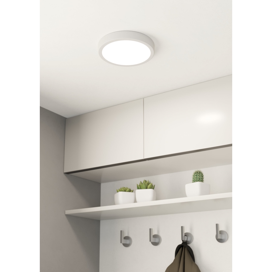 Eglo - Plafonnier LED dimmable, 16,5 W, 230 V, Ø 21 cm