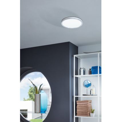 Eglo - LED-Badezimmer-Deckenleuchte, 20 W, 230 V, IP44, Ø 28,5 cm