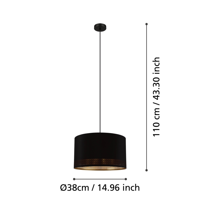 Eglo - Lampadario a sospensione con filo 1xE27/40W/230V