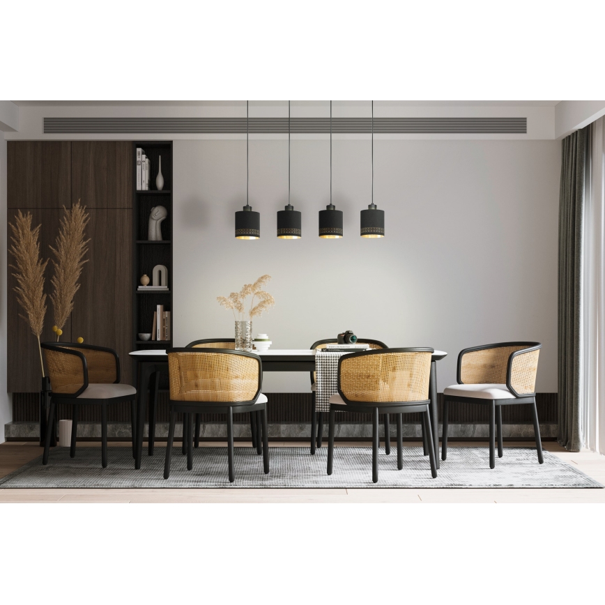 Eglo - Lampadario a sospensione con filo 4xE27/28W/230V