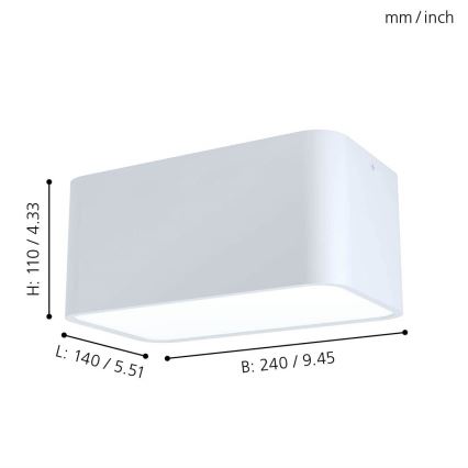 Eglo - Deckenleuchte 2xE27/28W/230V