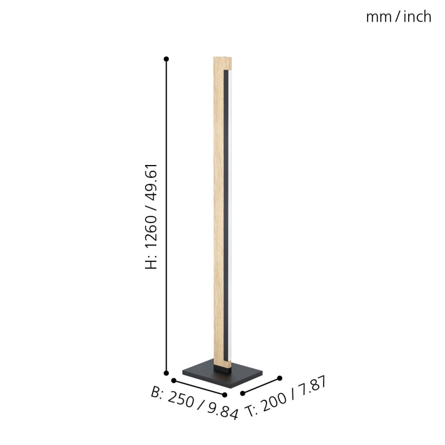 Eglo - LED Dimmerabile touch lampada con piedistallo CAMACHO LED/22W/230V