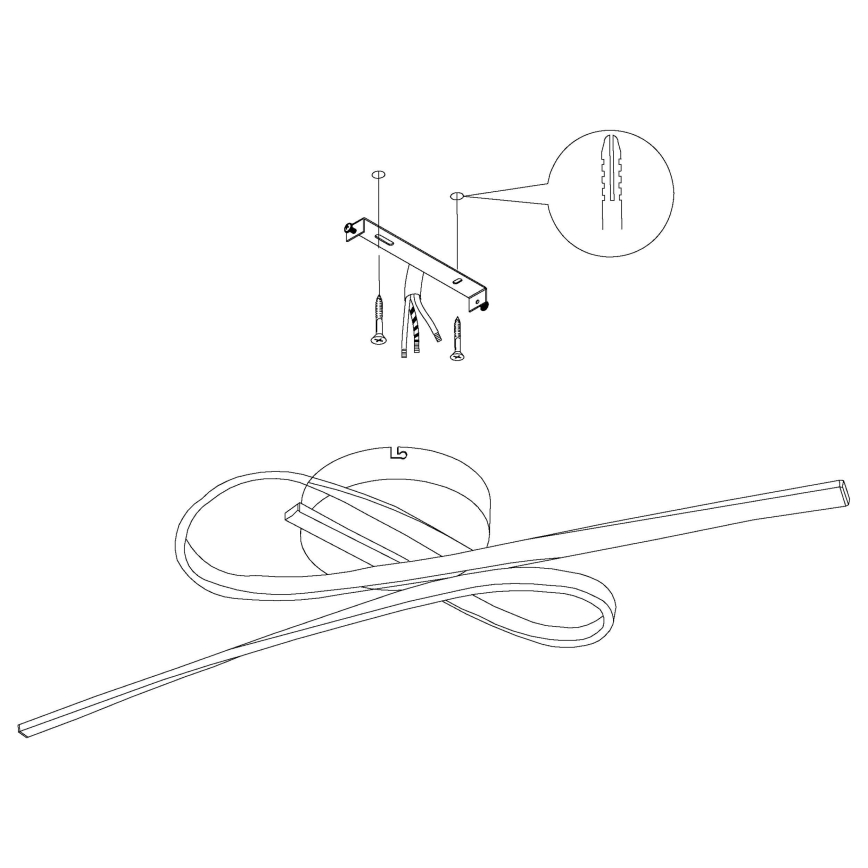 Eglo - Plafoniera LED LED/21W/230V