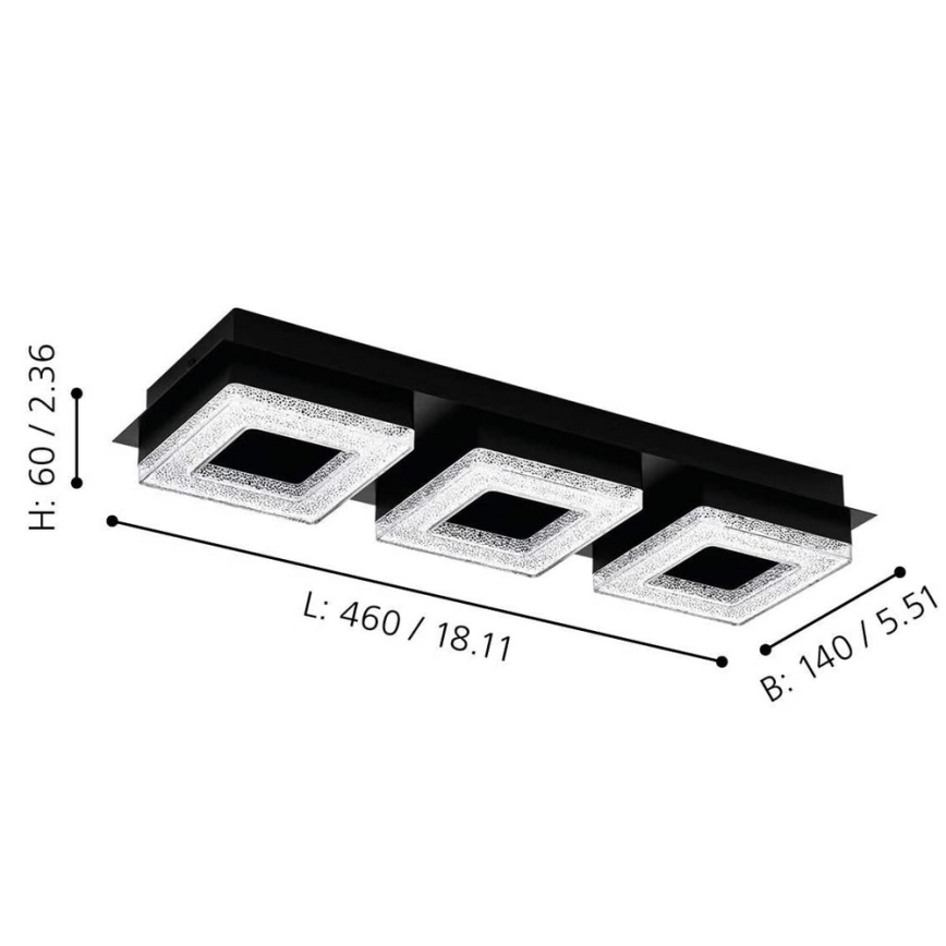 Eglo - LED Deckenleuchte 3xLED/4W/230V