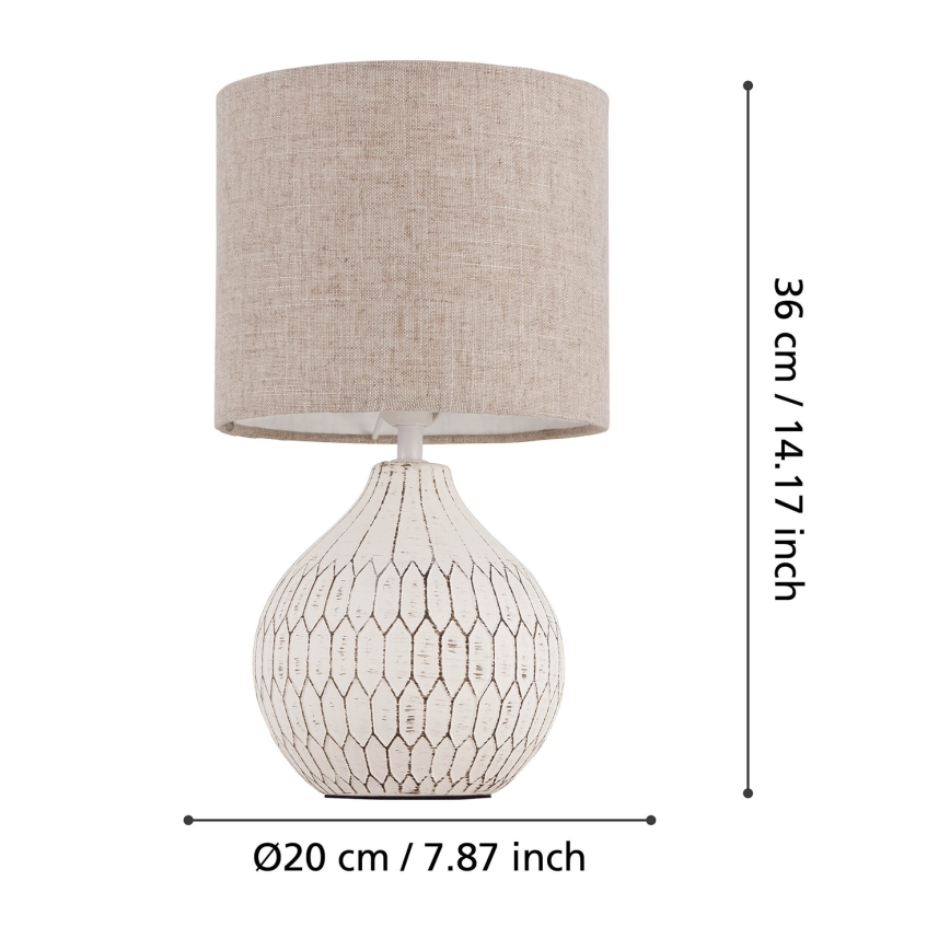 Eglo - Lampada da tavolo 1xE27/40W/230V