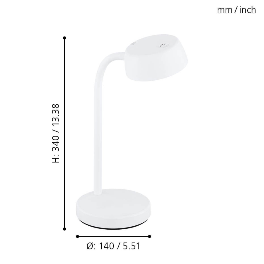 Eglo - Lampada da tavolo LED LED/4,5W/230V